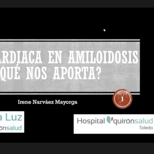 La doctora Irene Narváez participa en la Jornada “Amiloidosis Cardiaca: una vieja conocida”